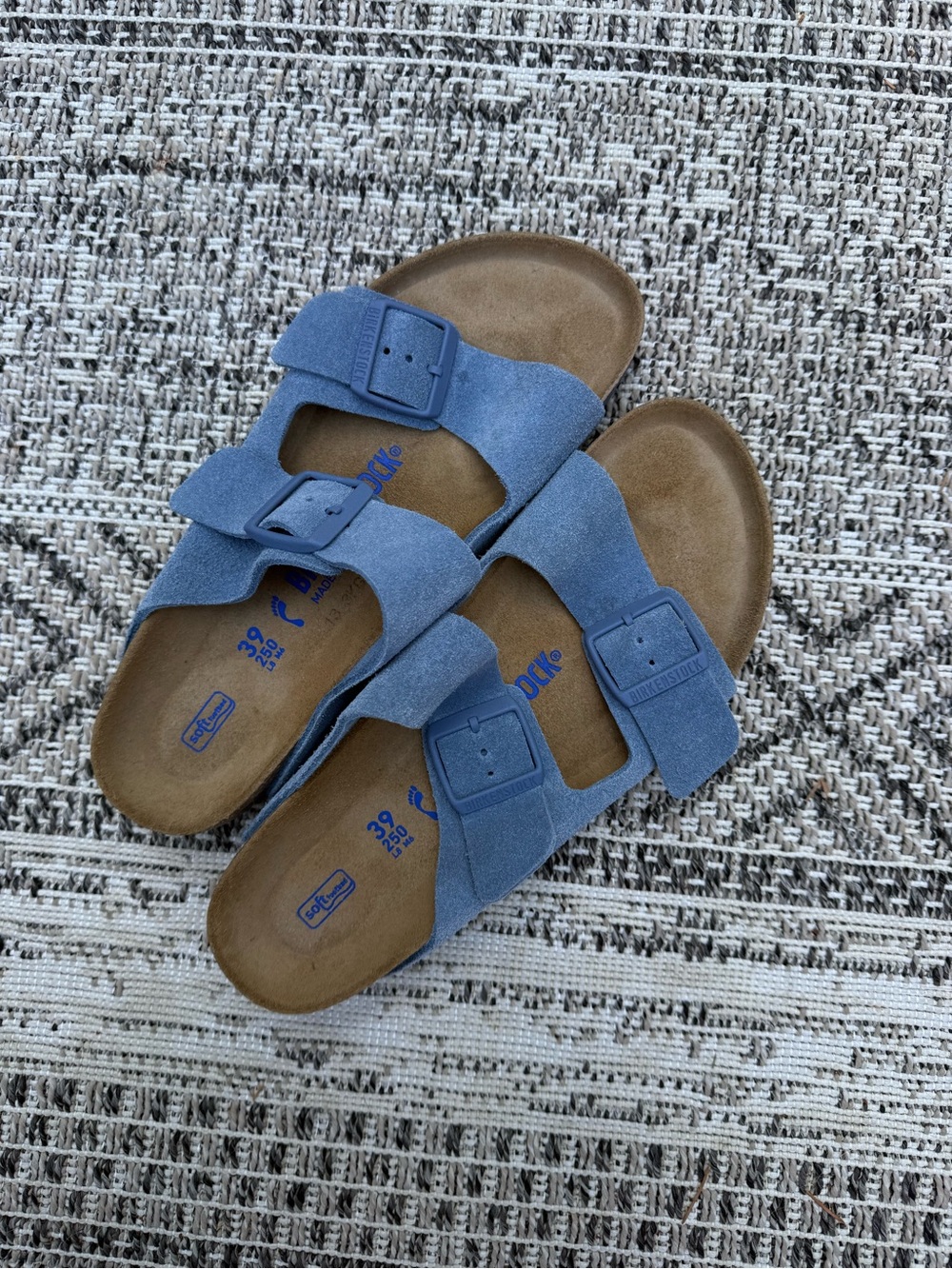 Blue Suede Birkenstocks - Picture 2 of 4